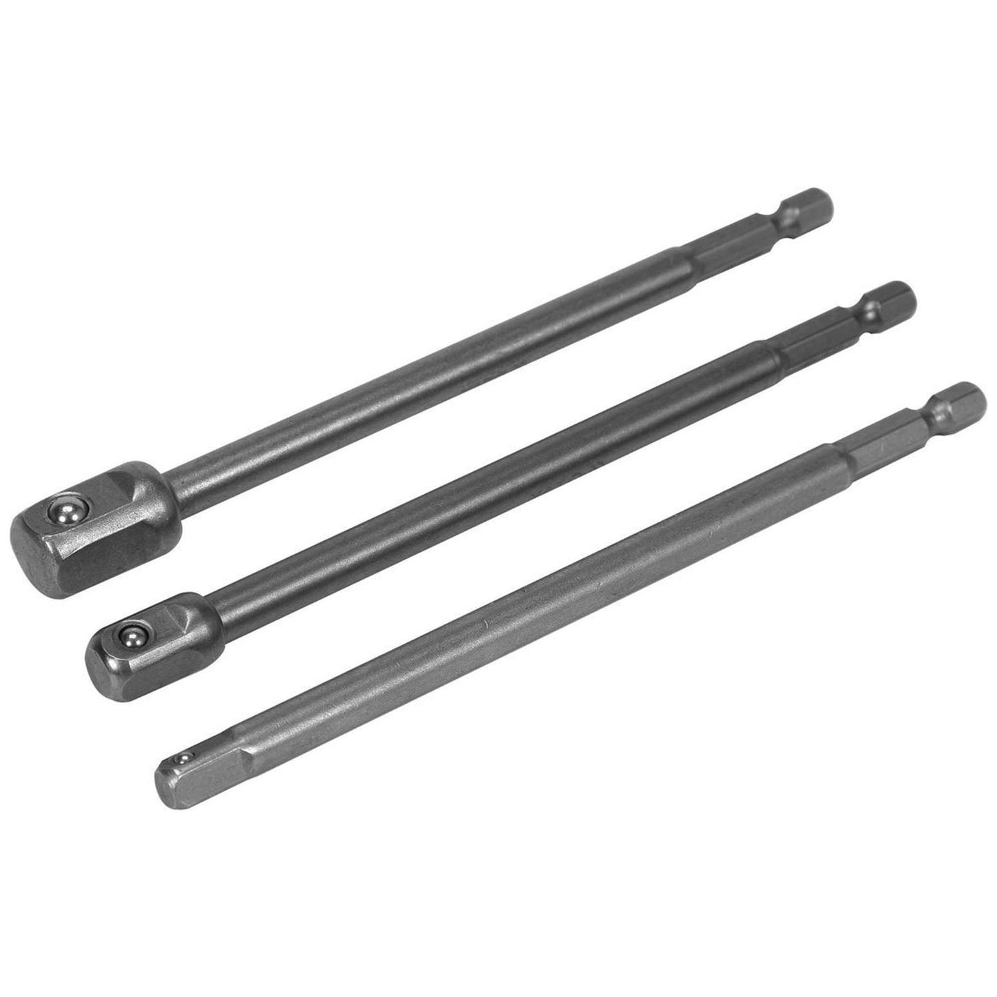 Juego Adaptadores Cuadrante a Hex.1/4''x150mm 3 Pzas - Yato - Herram.cl