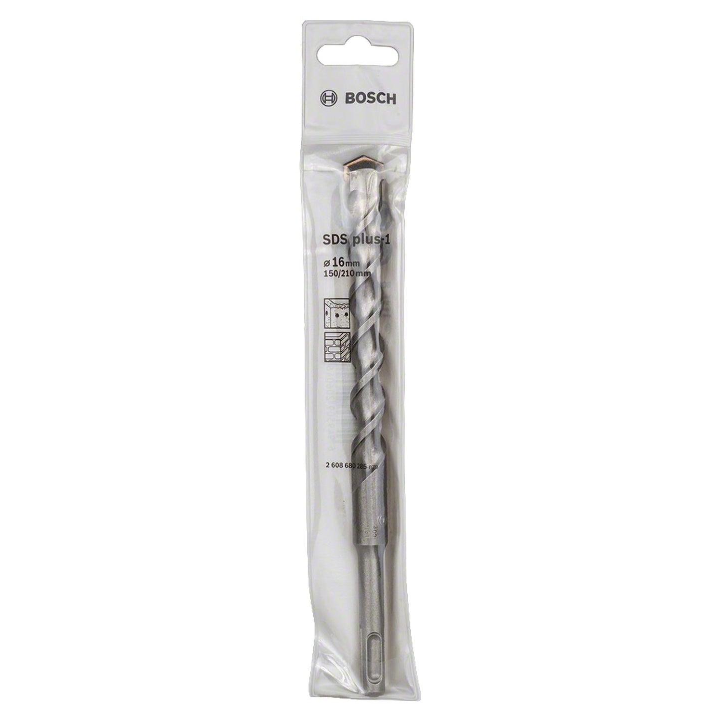 Broca SDS - Plus - 1 - 2 aristas - 16x150x210mm - Bosch - Herram.cl