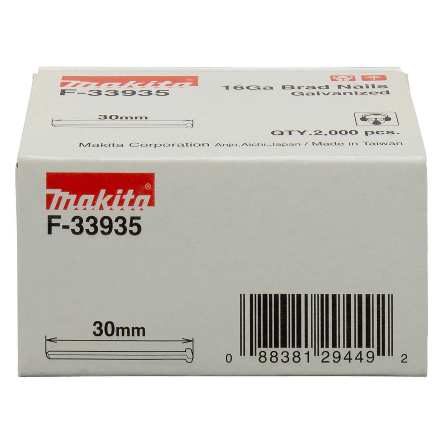 Clavos Puntas F30 Calibre 16 / 2.000 Pzas - Makita - Herram.cl