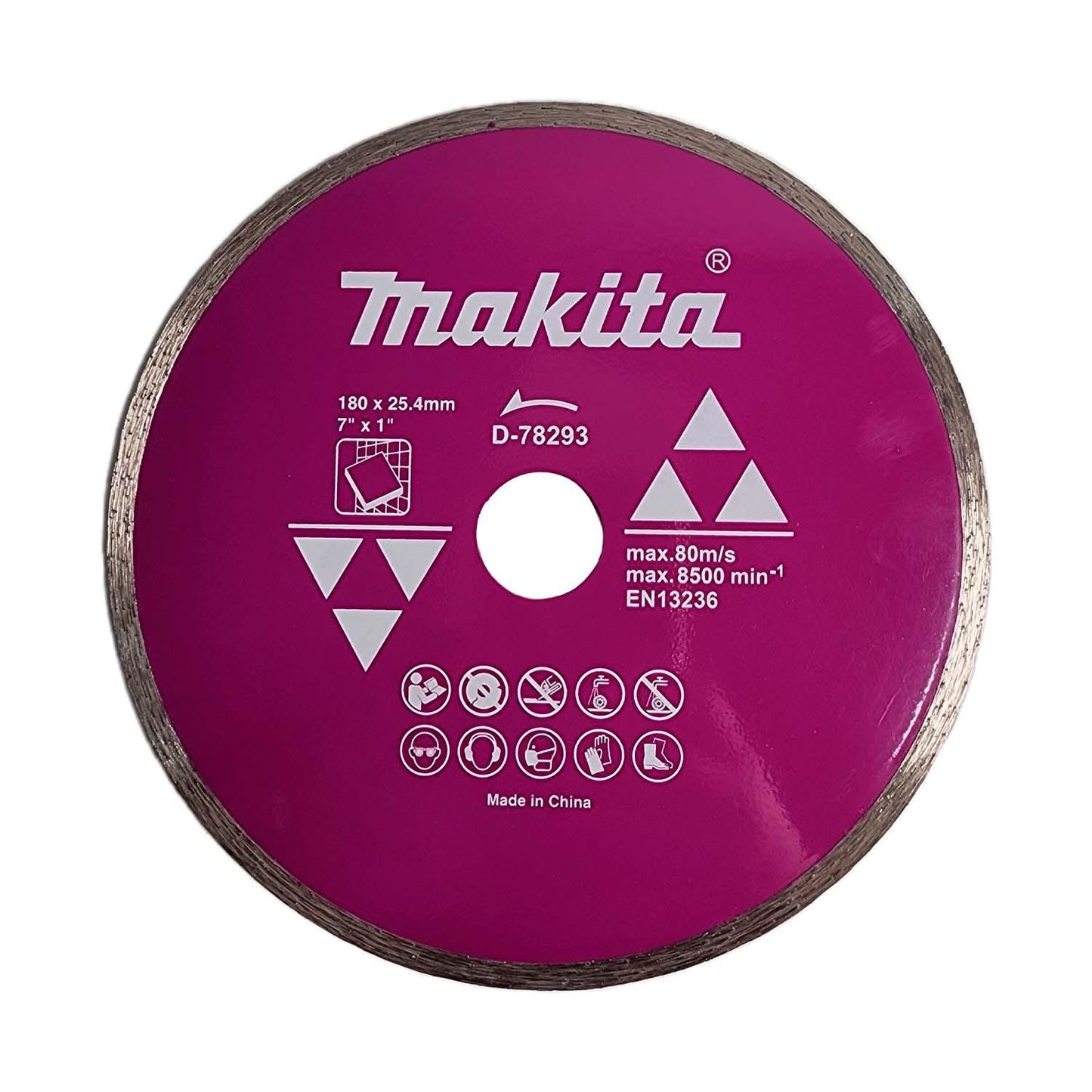 Disco Diamantado Continuo Para Porcelanato 7''x1'' - Makita - Herram.cl