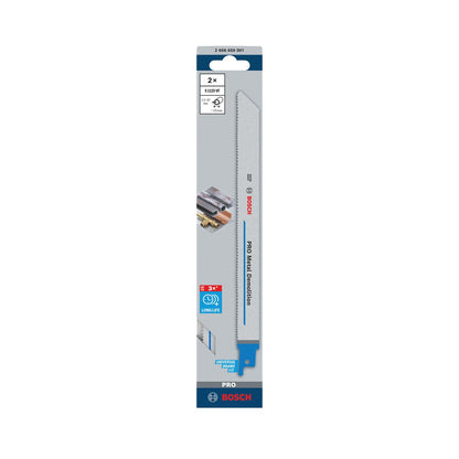 Hoja de sierra sable PRO Metal Demolition 225mm 2 Pzas - Bosch - Herram.cl