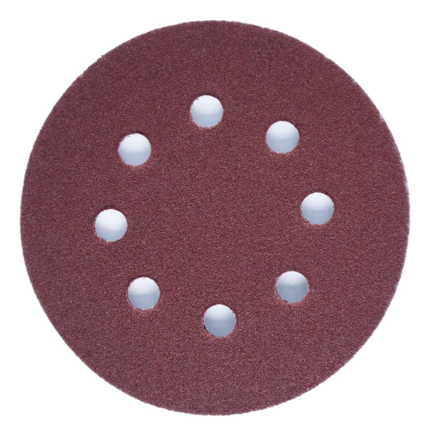 Pack 5 Discos De Lija Con Velcro 5'' (125mm) G120 - Nexxo - Herram.cl