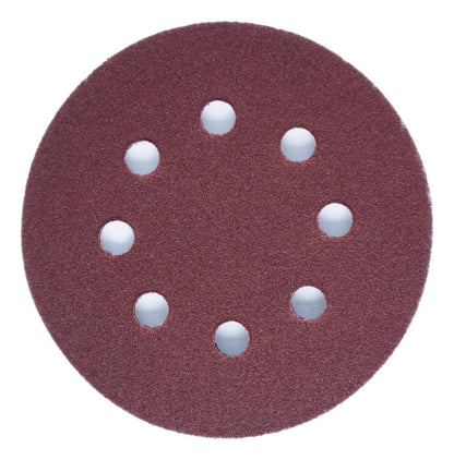 Pack 5 Discos De Lija Con Velcro 5'' (125mm) G120 - Nexxo - Herram.cl
