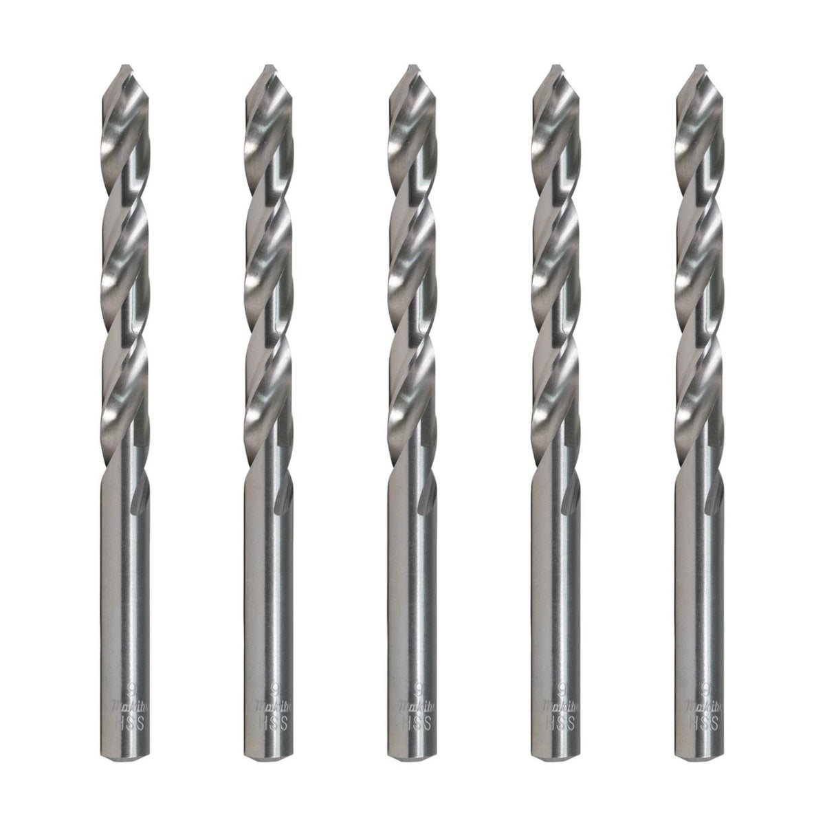 Pack Broca Para Metal HSS-G 9.0x125mm 5 Pzas - Makita - Herram.cl