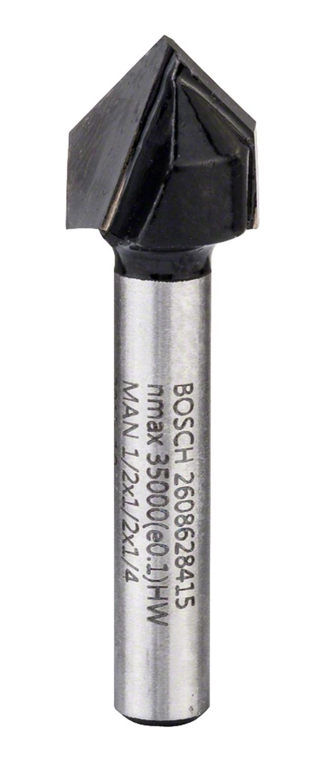 Fresa De Ranurar En V 1/4, 90°, D 12,7mm, L 12,7mm Bosch - Herram.cl