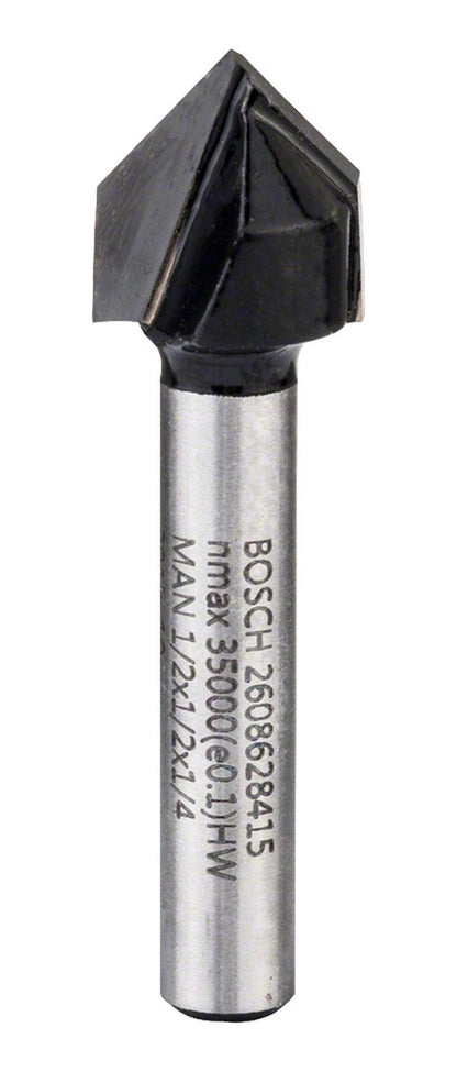 Fresa De Ranurar En V 1/4, 90°, D 12,7mm, L 12,7mm Bosch - Herram.cl