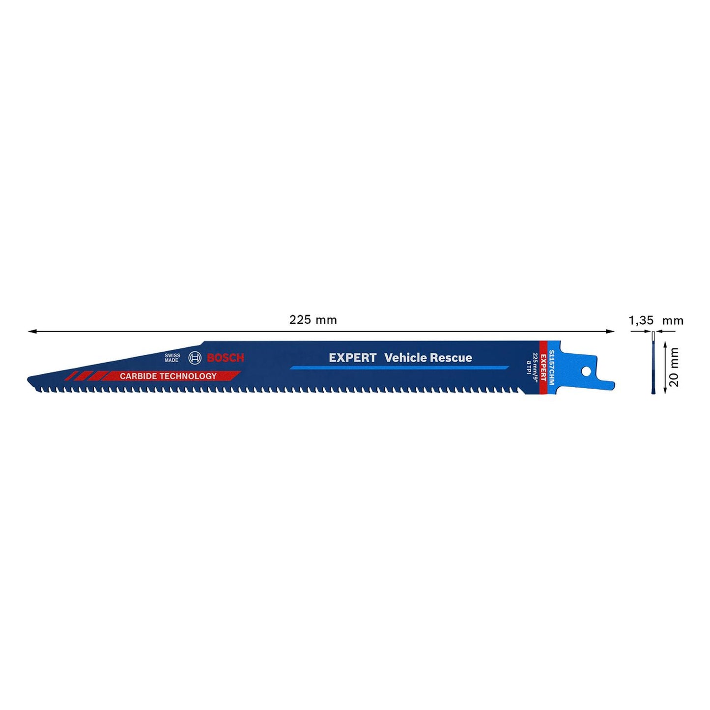 Hoja Sierra Sable EXPERT S1157CHM 225mm / 8 TPI - Bosch - Herram.cl