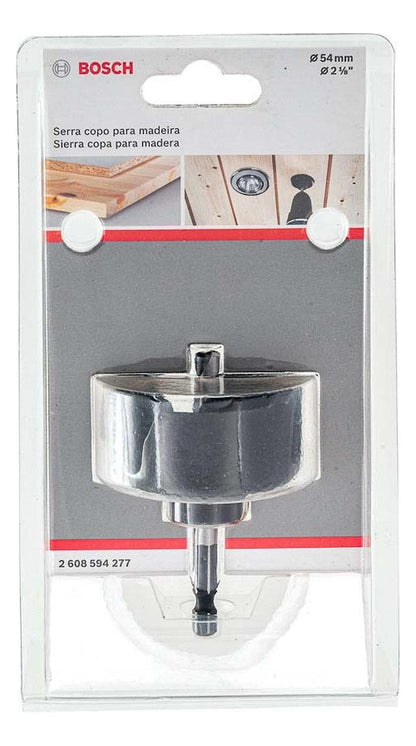 Sierra Copa Para Madera Con Adaptador 54mm (2 - 1/8'') - Bosch - Herram.cl