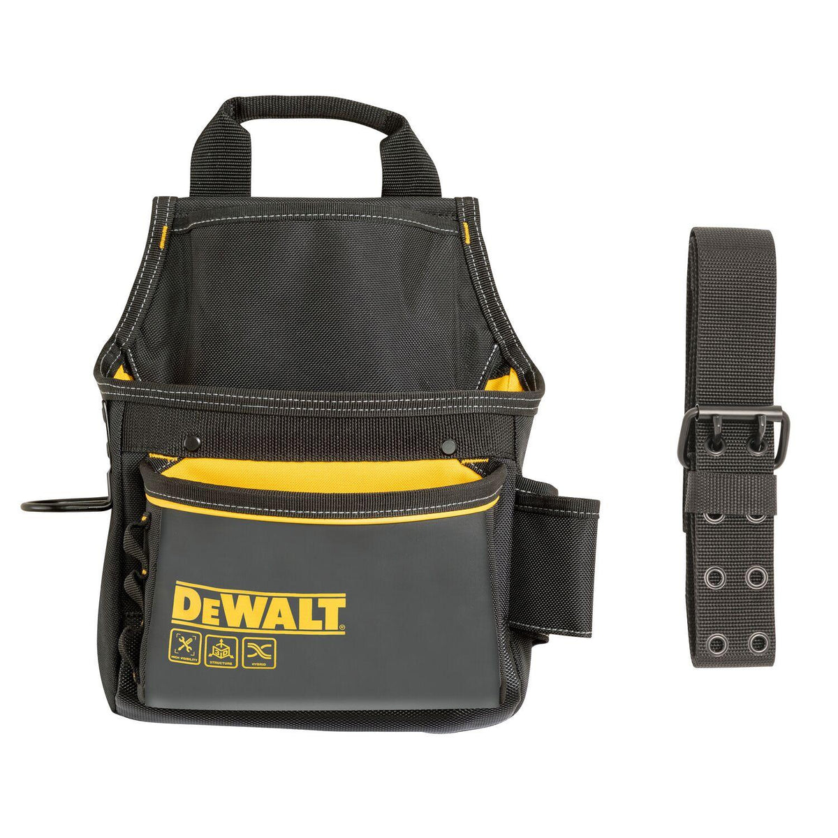 Bolso Portaherramientas DeWalt Pro 12 Bolsillos c/Cinturón - Herram.cl