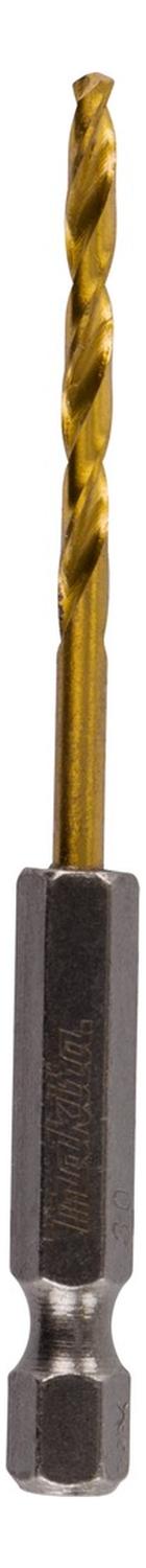 Broca Para Metal HSS - Tin 3x80mm (Toma Hex. 1/4'') - Makita - Herram.cl
