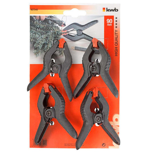Set Pinzas de Muelle 30x90mm Fijacion Rapida 4 Pzas - kwb - Herram.cl