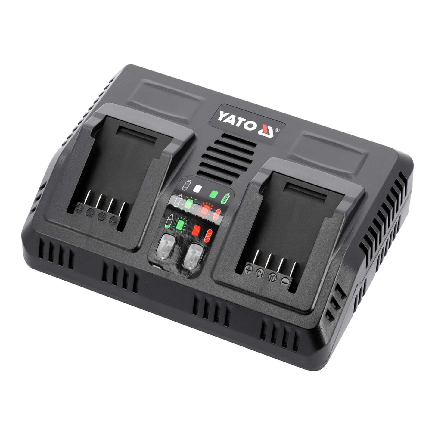 Cargador De Bateria Doble 18 V 2,4 A x 2 YT - 828499 - Yato - Herram.cl