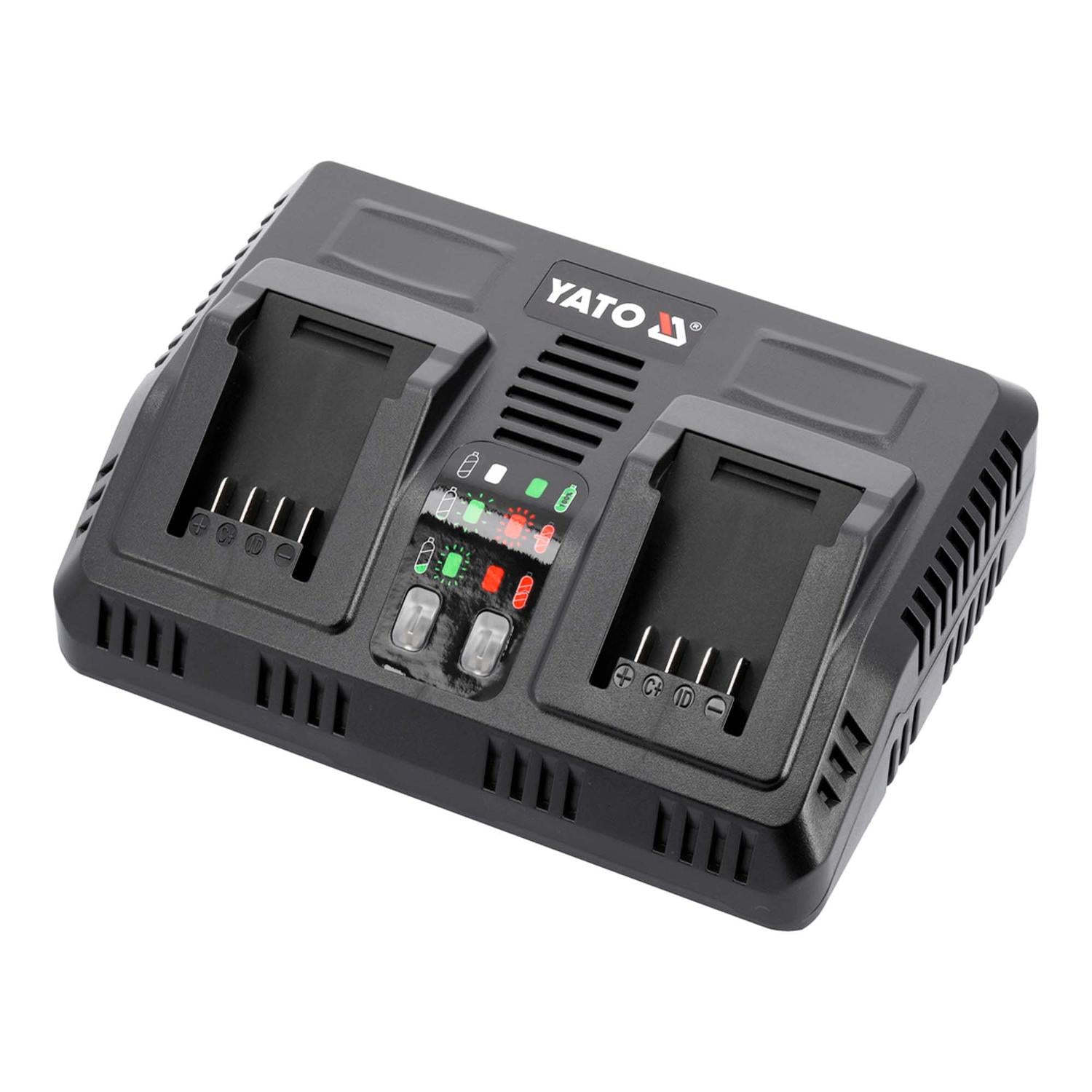 Cargador De Bateria Doble 18 V 2,4 A x 2 YT - 828499 - Yato - Herram.cl