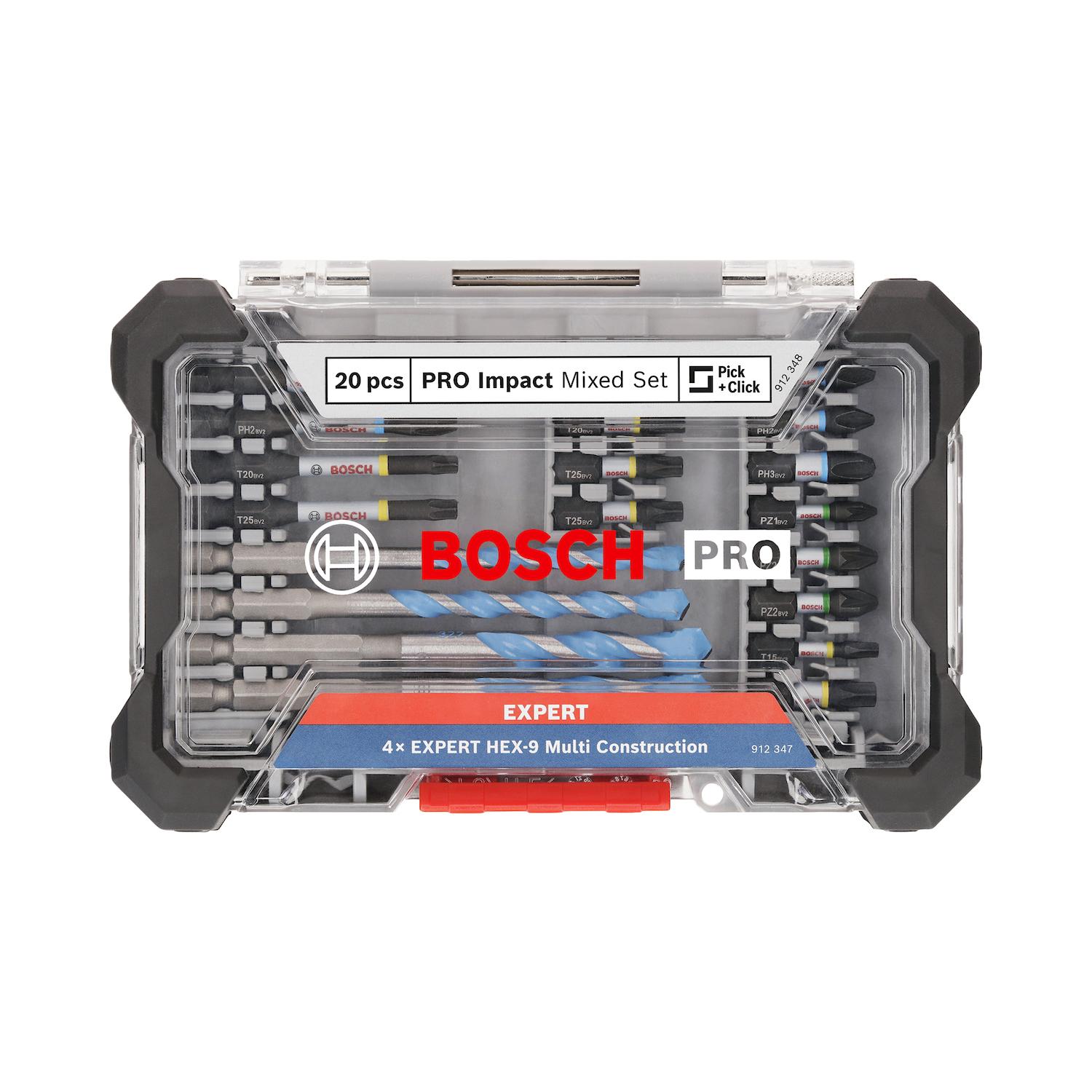 Kit Puntas y Brocas Multimaterial PRO Impact 20 Pzs - Bosch - Herram.cl