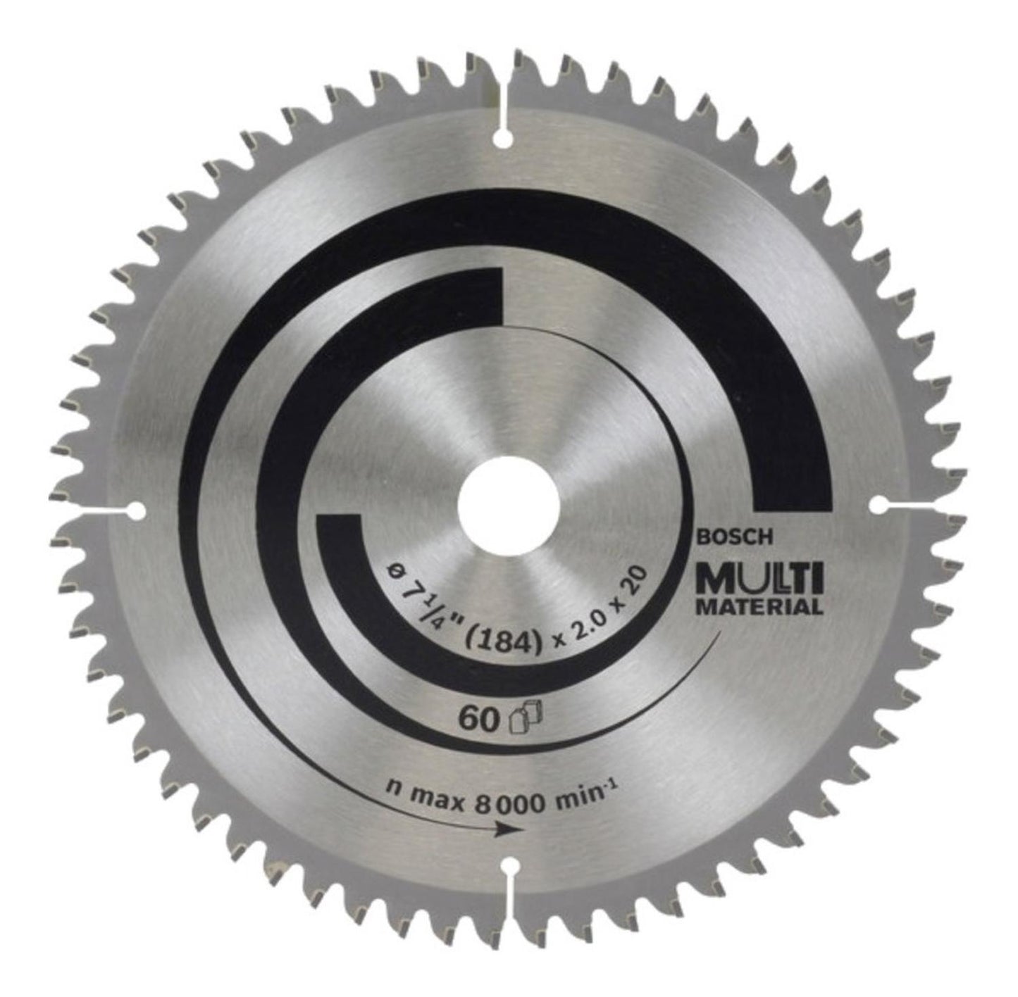 Disco De Sierra Circular Bosch 7 1/4 Multi Material - Herram.cl