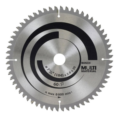 Disco De Sierra Circular Bosch 7 1/4 Multi Material - Herram.cl
