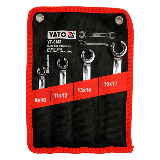 Juego de llaves nipleras de 8 - 17mm 4 pzas YT-0143 - Yato - Herram.cl