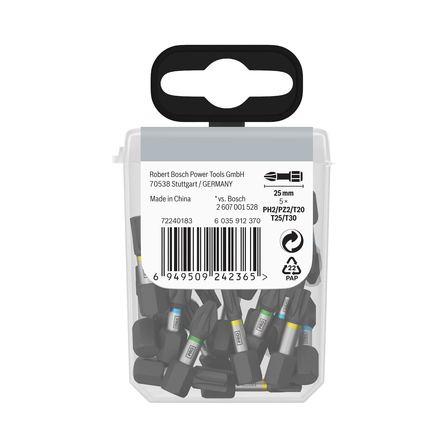 Juego Puntas PRO Impact (PH/PZ/T)x25mm / 25 Pzas - Bosch - Herram.cl