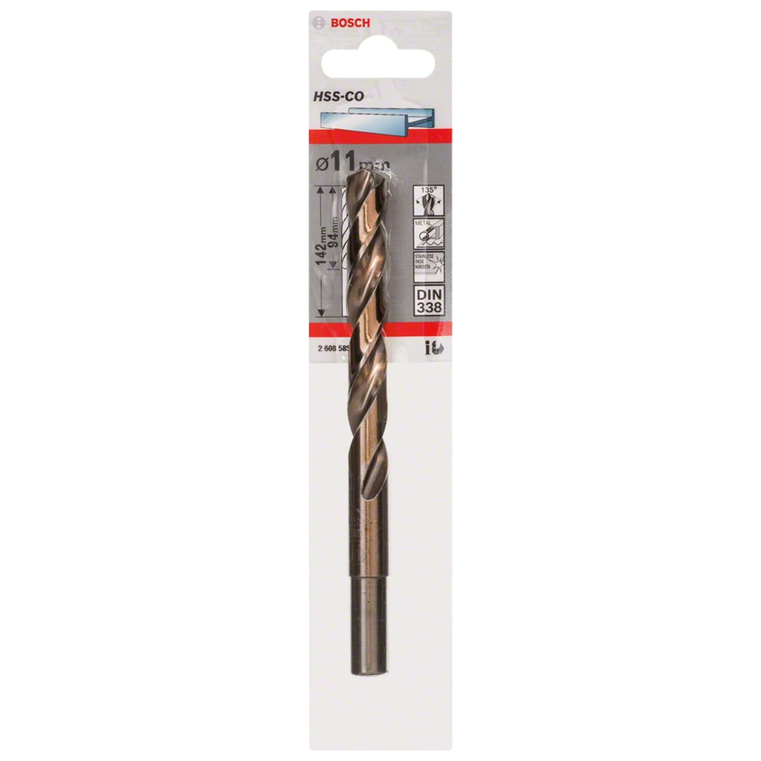 Broca Metal HSS - Co 11.0mm - Blister - Bosch - Herram.cl