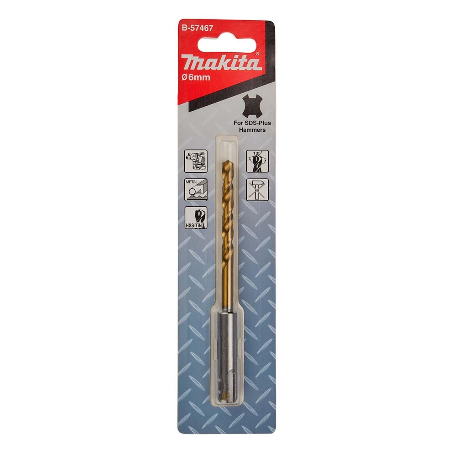 Broca SDS - Plus Para Metal 6x123mm - Makita - Herram.cl