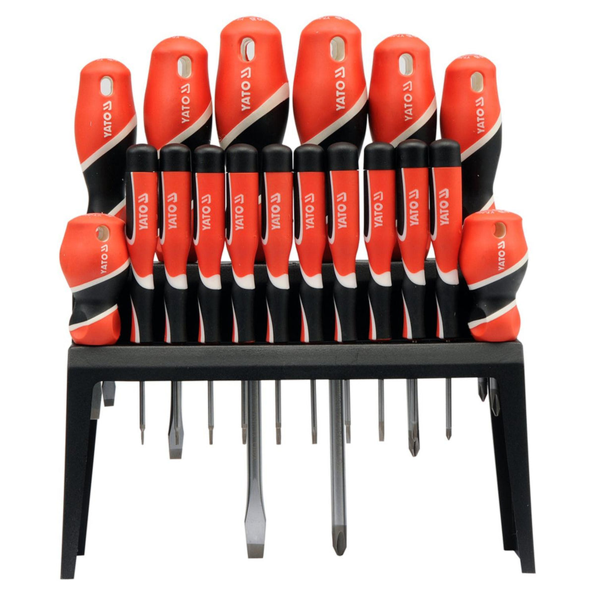 Set 18 Destornilladores YATO YT-25982 Plano Phillips Torx S2 - Herram.cl