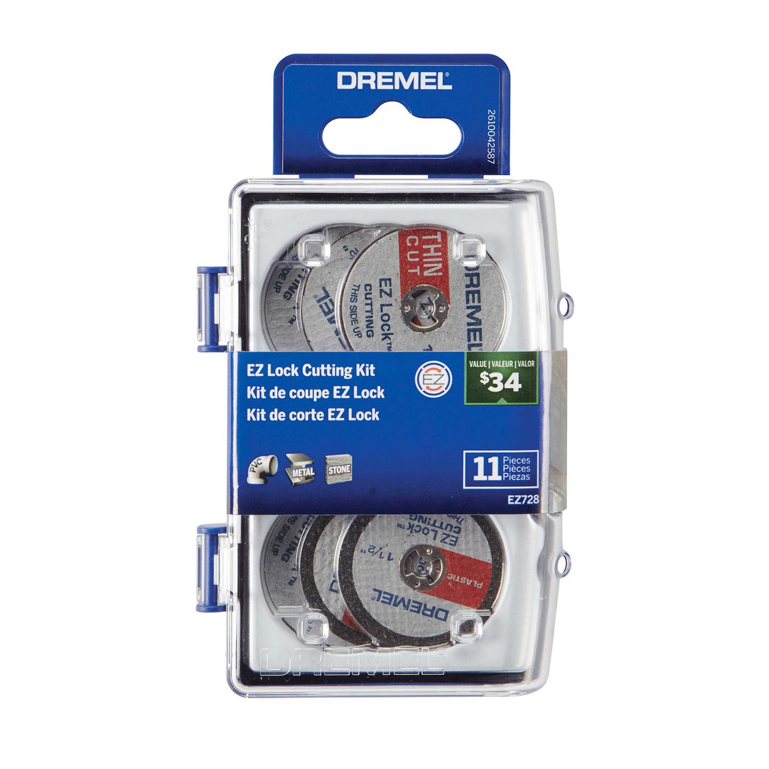Micro Kit Discos de Corte EZ - LOCK (EZ728) 11 PZAS - Dremel - Herram.cl