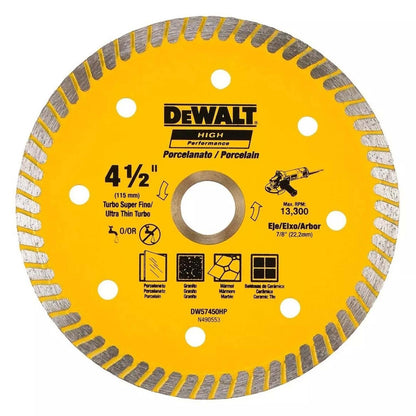 Disco Diamantado Ranurado 4 - 1/2'' Porcelanato - DeWALT - Herram.cl