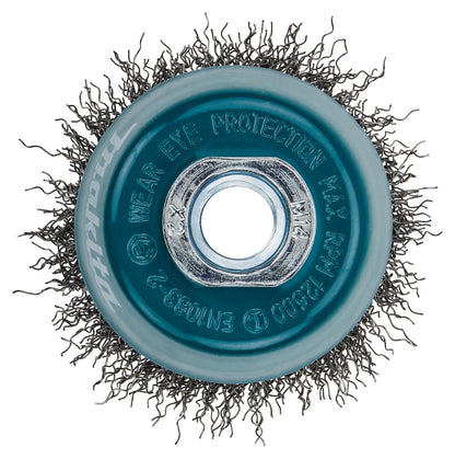 Grata Copa Acero Rizado 2 - 1/2'' (60x0,3mm) / M14 - Makita - Herram.cl