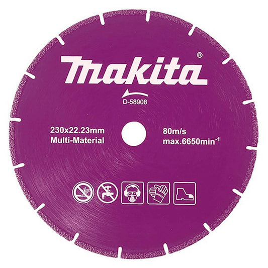 Disco Diamantado Multimaterial 230x22,23mm - Makita - Herram.cl