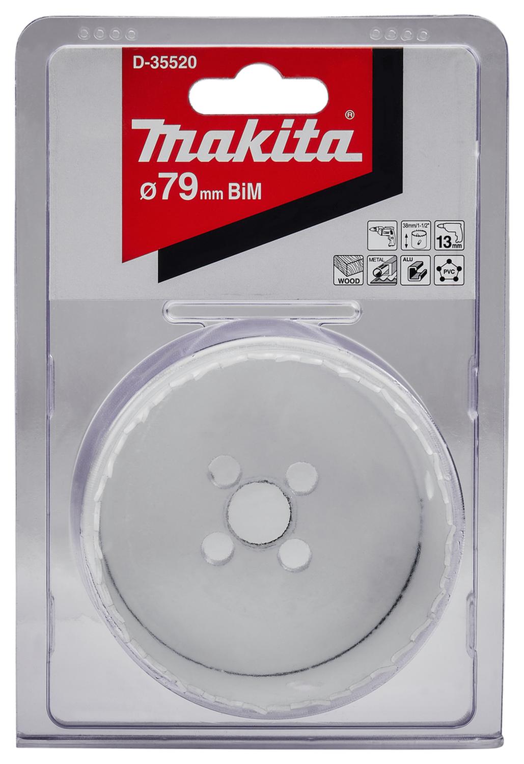 Sierra Copa Bim 79mm (3 - 1/8 Pulgadas) Makita D - 35520 - Herram.cl