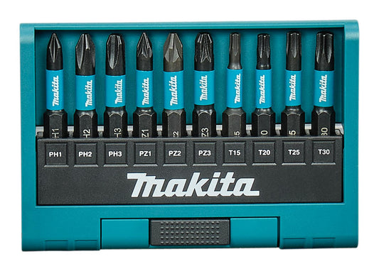 Set Puntas de Torsión Impact Black 50mm 10 Pzas - Makita - Herram.cl