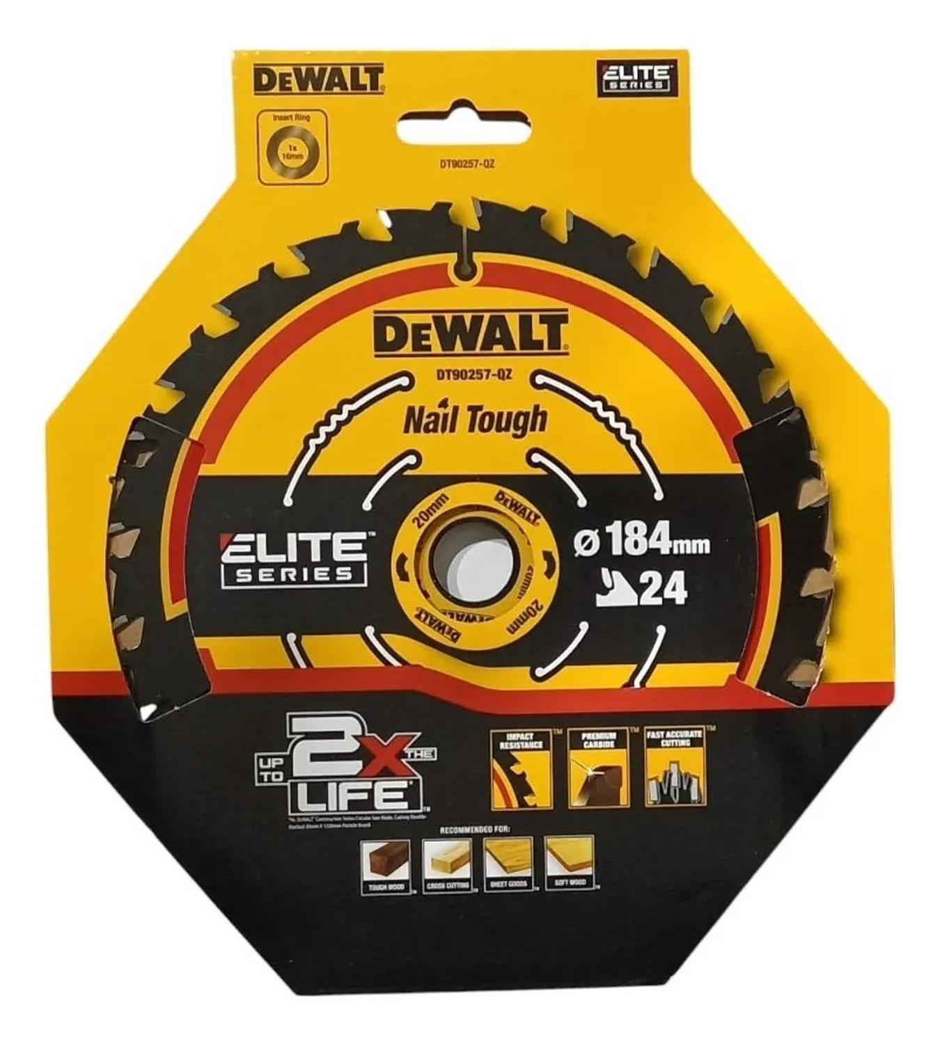 Disco de Sierra ELITE 7 - 1/4'' Eje 20mm 24 D - DeWALT - Herram.cl