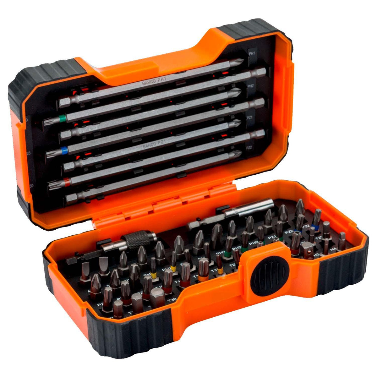 Set 54 Puntas Bits Color BAHCO 59/S54BC 1/4" Magnético - Herram.cl