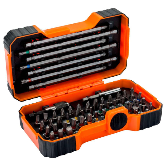Set 54 Puntas Bits Color BAHCO 59/S54BC 1/4" Magnético - Herram.cl