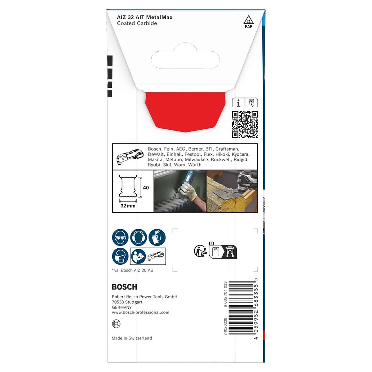 Hoja Multiherramienta Bosch Expert MetalMax AIZ 32 AIT Metal - Herram.cl