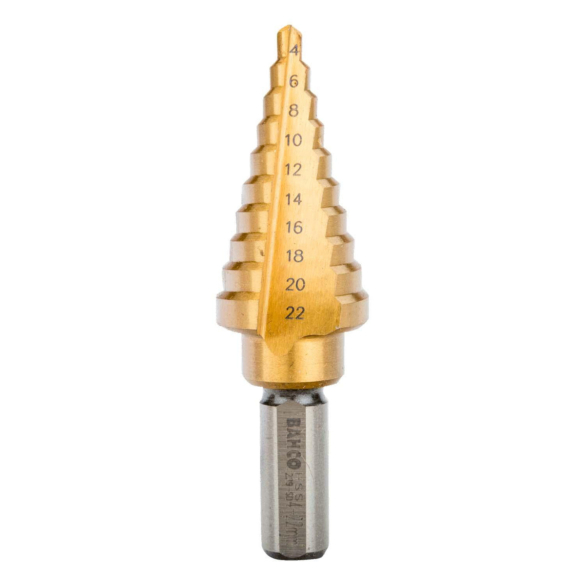 Broca Escalonada HSS-Tin 4 - 22mm Bahco 229-SD - Herram.cl