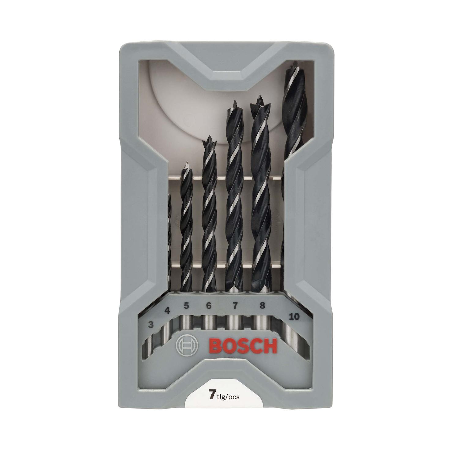 Juego Con 7 Brocas Para Madera 3 Puntas 3,0 - 10,0mm Bosch - Herram.cl