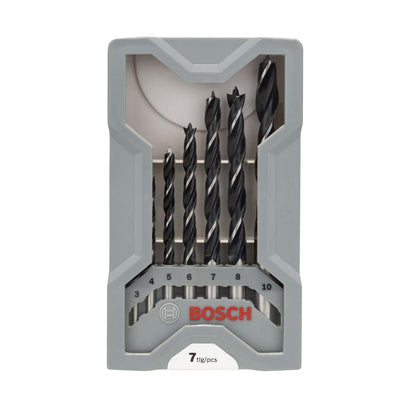 Juego Con 7 Brocas Para Madera 3 Puntas 3,0 - 10,0mm Bosch - Herram.cl