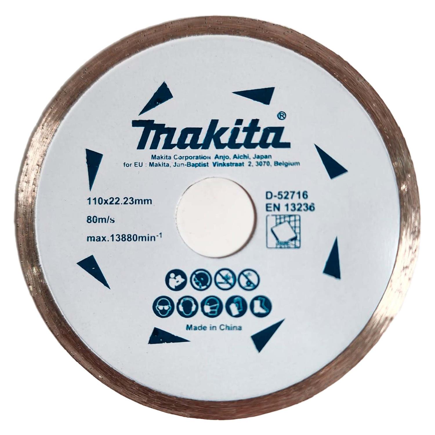 Disco Diamantado Continuo 110x22,23mm Porcelanato - Makita - Herram.cl