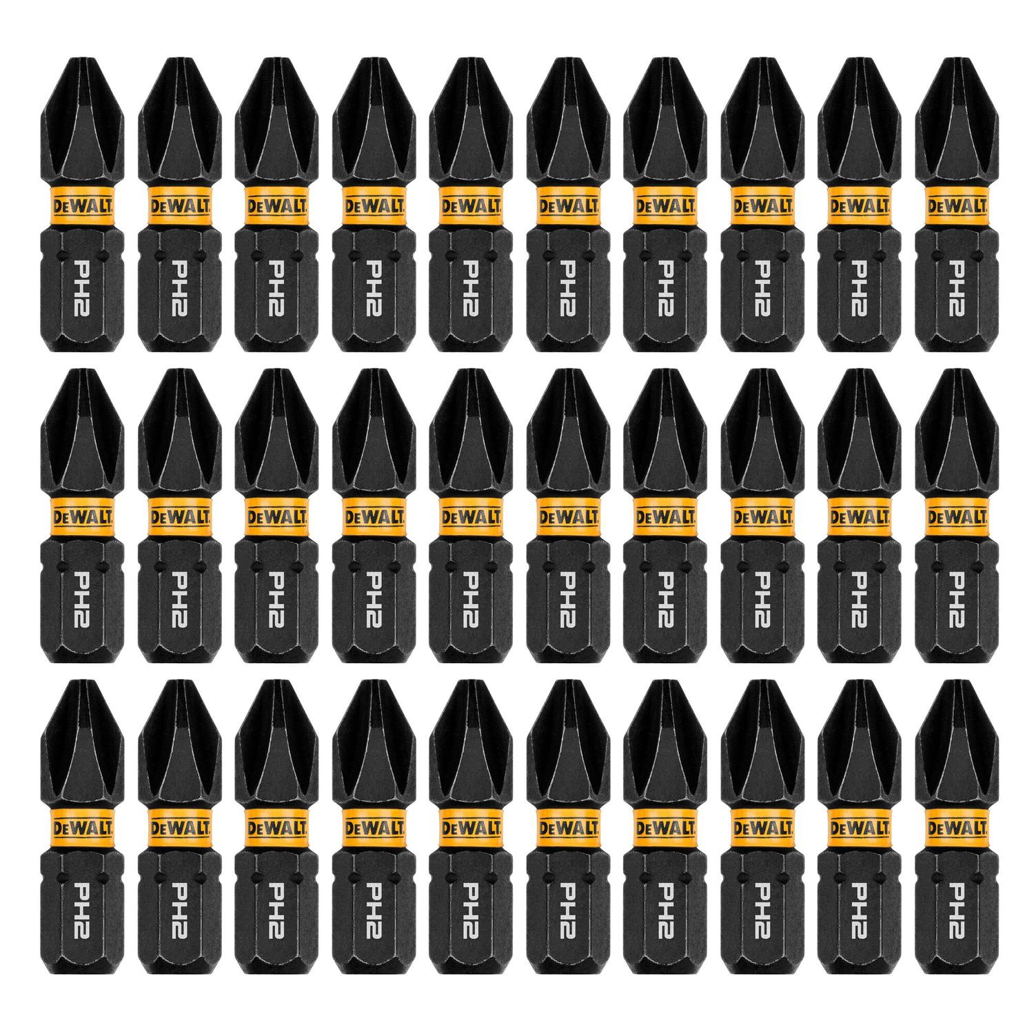 Set de Puntas FLEXTORQ PH2 - 1'' (25,4mm) 30 Pzas - DeWALT - Herram.cl