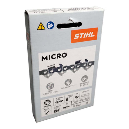 Cadena Para GTA 26 / 4''/ 1,1mm / 1/4'' /28 Eslab - Stihl - Herram.cl