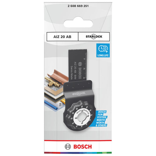 Hoja Multiherramienta Bosch AIZ 20 AB Madera Metal 20mm - Herram.cl