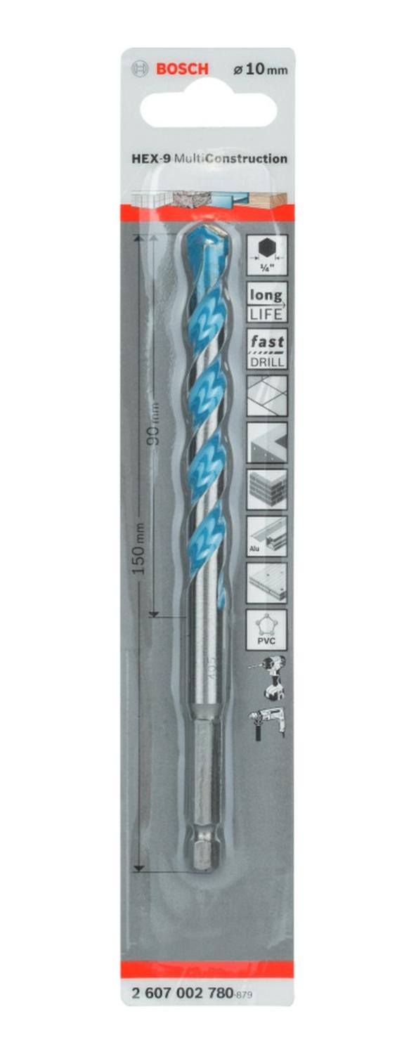 Broca Expert Hex - 9 Multiconstruction 10x90x150mm - Bosch - Herram.cl