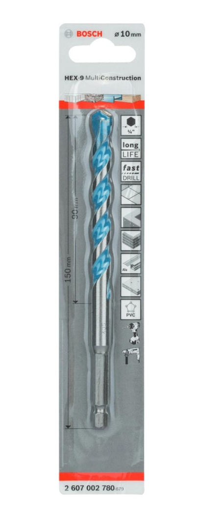 Broca Expert Hex - 9 Multiconstruction 10x90x150mm - Bosch - Herram.cl