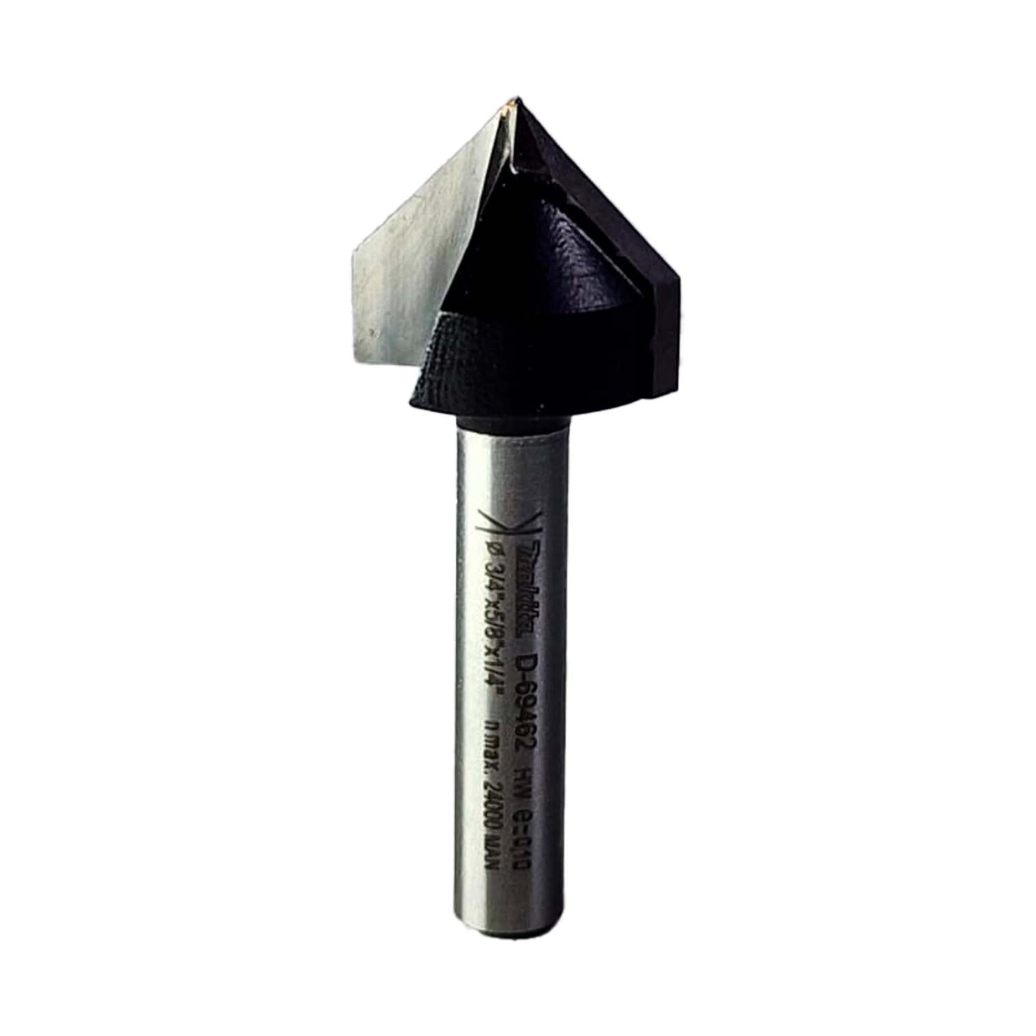 Fresa Ranurar En V 90°x3/4''x5/8'' Toma 1/4'' - Makita - Herram.cl