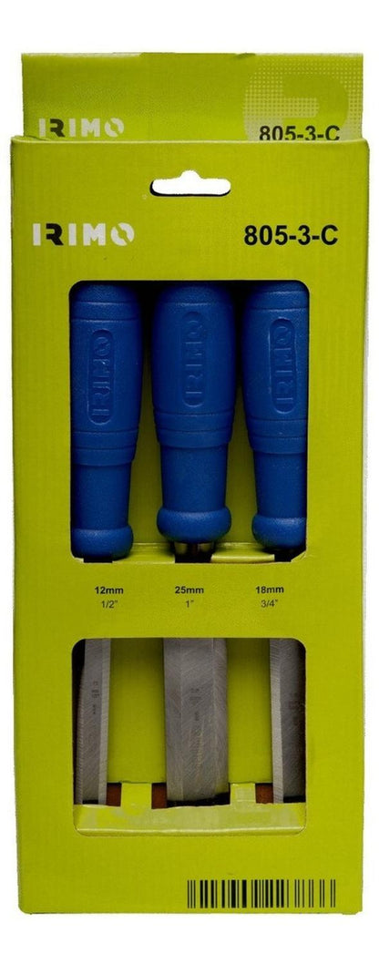 Set 3 Formones 1/2'', 1'' Y 3/4'' - Irimo - Herram.cl