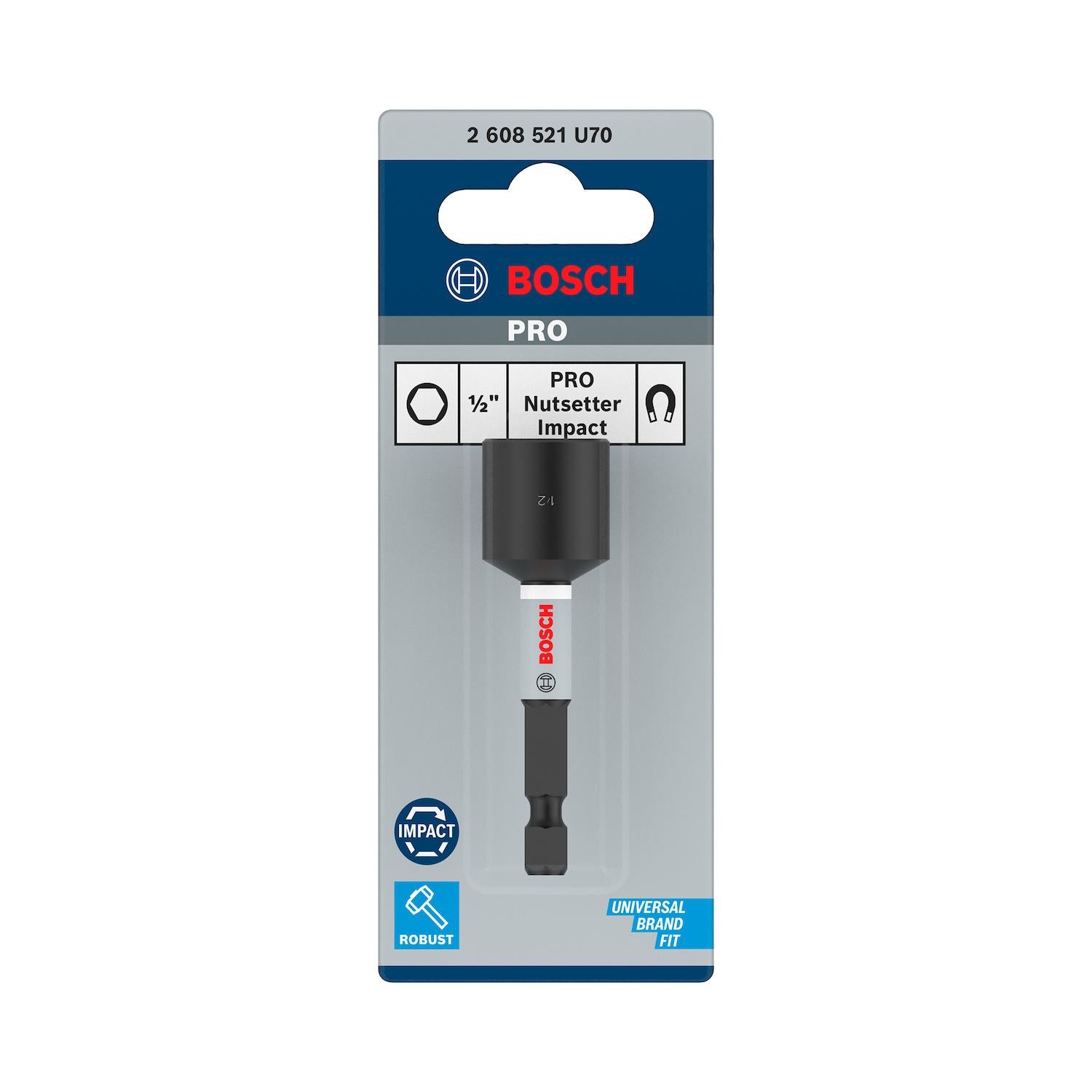 Vaso Magnético PRO Impact 1/2''x65mm - Bosch - Herram.cl