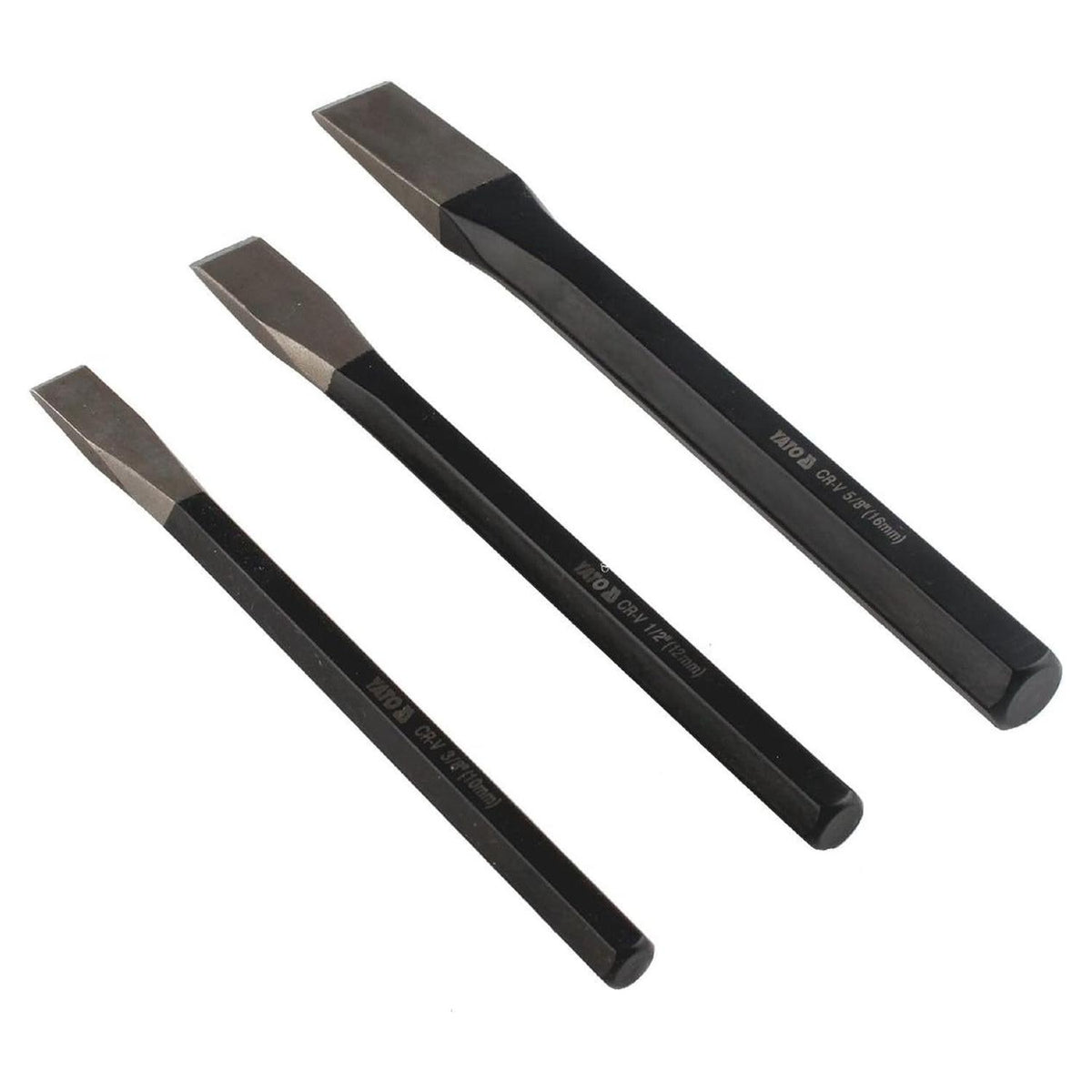 Juego 3 Cortafríos Yato YT-4711 Cinceles Planos CrV 10-16mm - Herram.cl