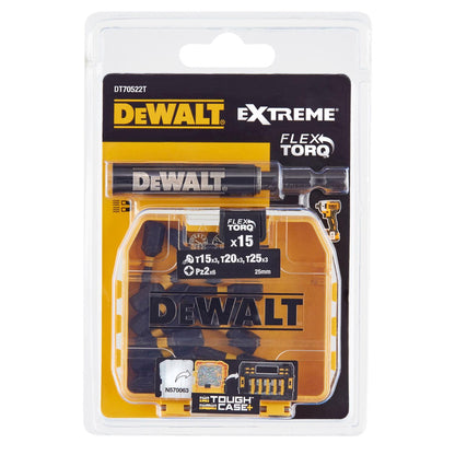 Juego De Puntas FLEX TORQ 15 Pzas - DeWALT - Herram.cl