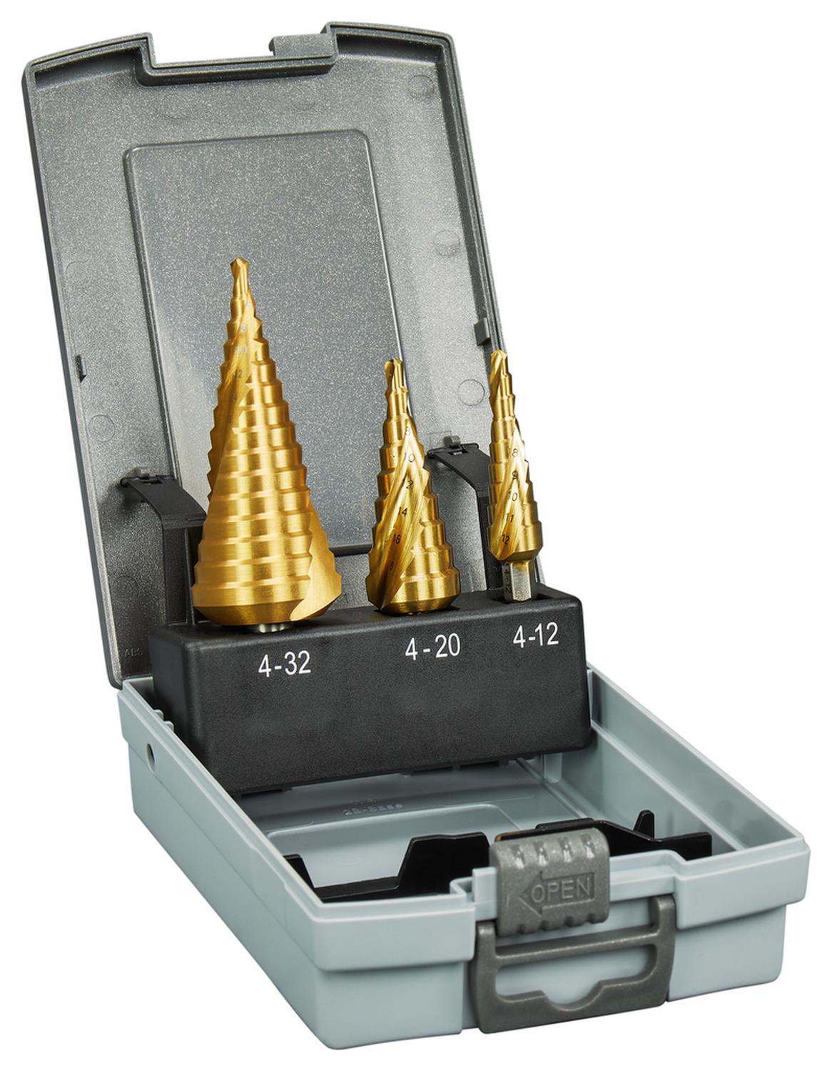 Set Brocas Escalonadas Espiral Titanium 3 PZAS. - Makita - Herram.cl